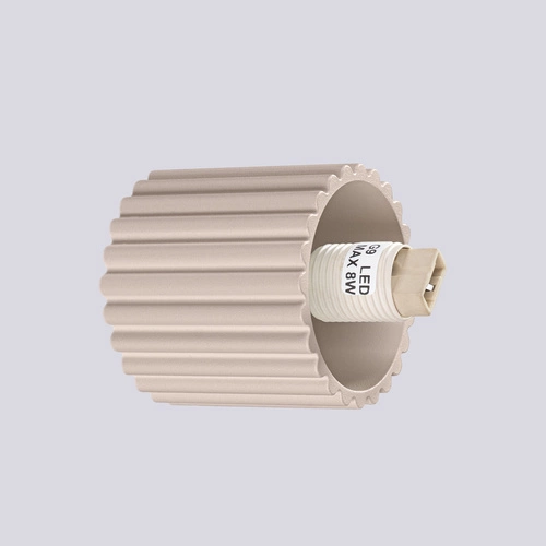 Nástěnné svítidlo HALO taupe moderní hliníkové a skleněné IP44 do koupelny a obývacího pokoje SOLLUX