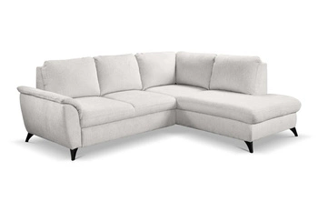 Rohová rozkládací sedačka Nevada šedá pravá moderní do obýváku s úložným prostorem