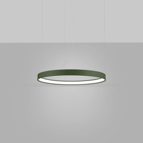 Moderní LED lustr RIO 55 zelená olivová, nastavitelný do obývacího pokoje a jídelny 4000K