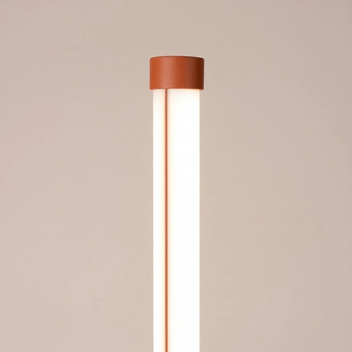 TRANG moderní LED stojací lampa do obývacího pokoje terakota 3000K