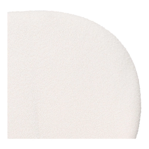 Čalouněná židle Bianco do jídelny a obýváku boho bílá s područkami boucle Intesi