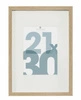 Dřevěný závěsný fotorámeček 21x30 Wood slim Atmosphera přírodní moderní