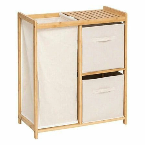 Koupelnová komoda Tidy Box s bambusovým košem na prádlo
