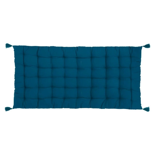 Dekorační podlahový polštář Otto boho do obýváku a ložnice 60x120 cm modrý