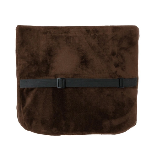 Ergonomický polštář na židli Sensly Intesi hnědý do kanceláře a obýváku s potahem