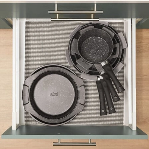 Kovaná hliníková pánev 24 cm černá