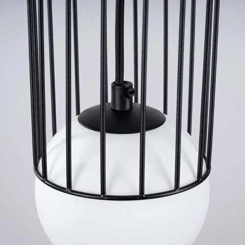 Moderní závěsné svítidlo BRINA 1 černé do obýváku a jídelny kovové 115 cm