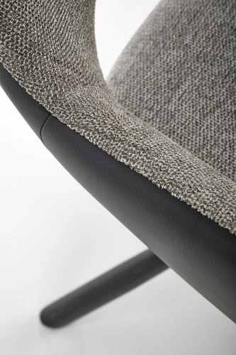 Otočná kancelářská židle Odette šedá čalouněná moderní s područkami Intesi