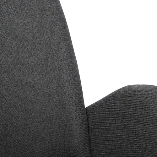 Čalouněná jídelní židle Labby tmavě šedá s područkami loftová do jídelny a obýváku Intesi