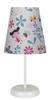 Dětská noční lampička Girl moderní bílá s textilním stínidlem CANDELLUX 31 cm