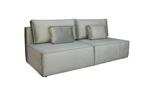 Rozkládací pohovka Toro šedá dvoumístná do obýváku s úložným prostorem na spaní