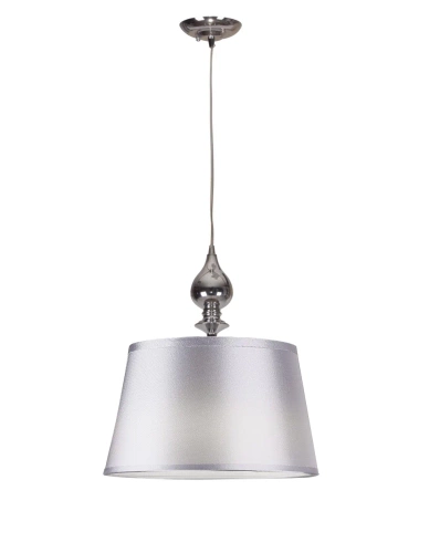 Prima závěsná lampa chrom 1x60W E27 stínidlo stříbrná