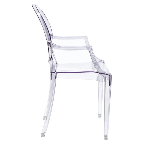 Jídelní židle Royal průhledná inspirovaná Louis Ghost stohovatelná moderní