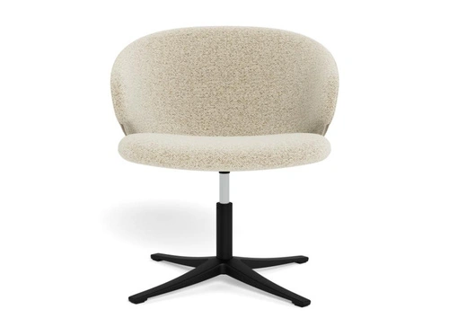 Křeslo Ella otočné béžové moderní do obýváku a jídelny