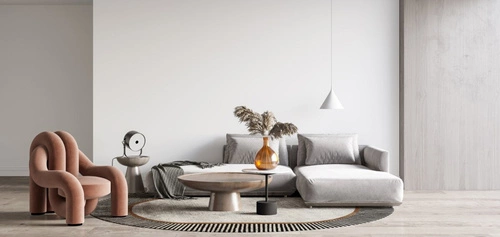 Oválný vlněný koberec Amber Beige 160x230 do obýváku moderní měkký