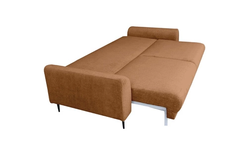 Rozkládací pohovka Ferrero pro 3 osoby s funkcí spaní moderní terakota do obýváku