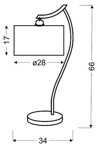 Moderní stolní lampa Draga s krémovým stínidlem do ložnice a obýváku CANDELLUX