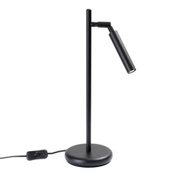 Moderní černá stolní lampa Pastelo s nastavitelným stínidlem do kanceláře nebo ložnice 43 cm