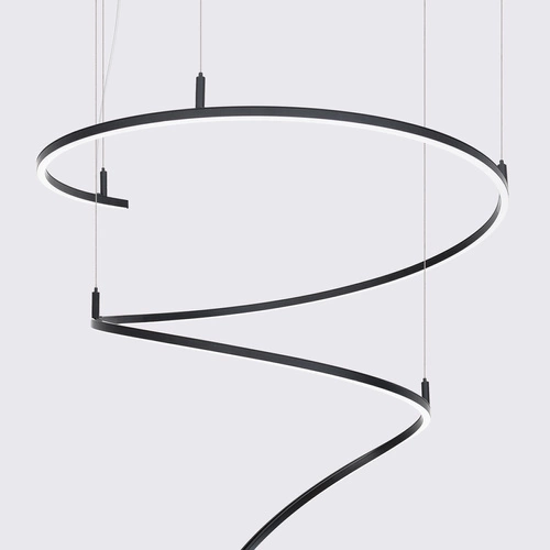 Lustr BJORN černá LED 3000K