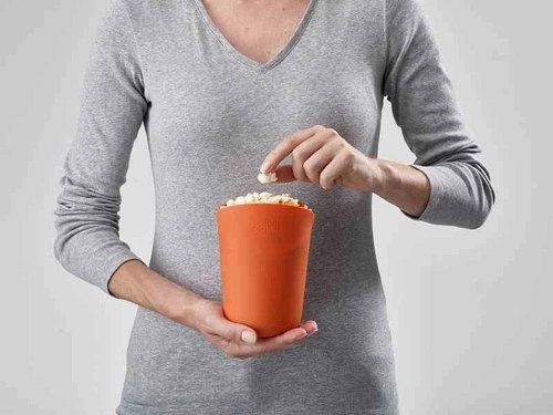 JJ - Sada 2 nádob na popcorn, M-Cuisine oranžová/šedá