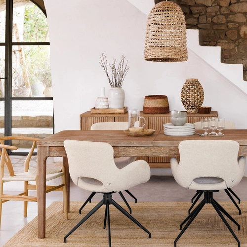 Noční lampička Sand moderní z vodního hyacintu do ložnice a obývacího pokoje 40 cm