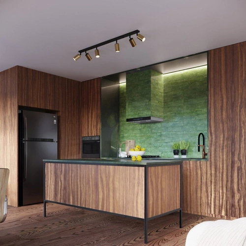 Stropní svítidlo WINX 3P černé zlaté moderní do obývacího pokoje a ložnice Sollux Lighting