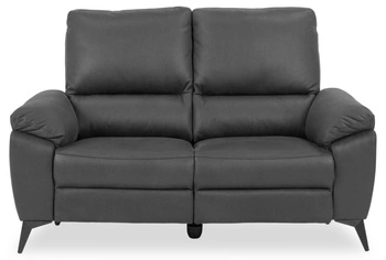 Moderní šedá dvoumístná pohovka s nastavitelným opěradlem do obývacího pokoje Actona