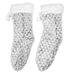 Intesi Sherpa dámské šedé protiskluzové teplé domácí ponožky moderní