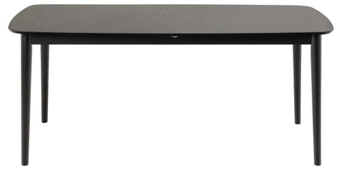 Rozkládací jídelní stůl Montreux moderní černý dubová dýha 180–219x90 cm Actona