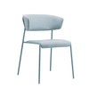Čalouněné křeslo Lisa SCAB Design voděodolné modré do obýváku a jídelny na vysokých nohách