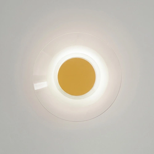 Nástěnné LED svítidlo ASTRO žluté moderní do obývacího pokoje 28 cm