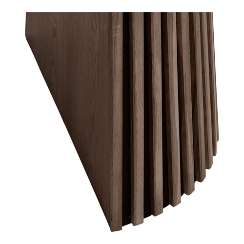 Rozkládací kulatý jídelní stůl Osaka dub kouřový 120/200 cm moderní