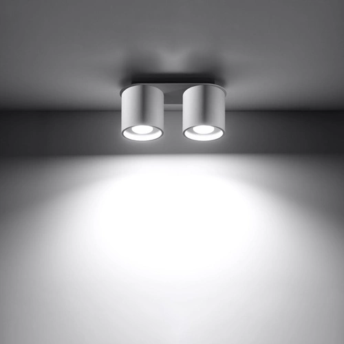 Stropní svítidlo Orbis 2 bílé moderní do kuchyně a obýváku kovové Sollux