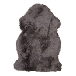 Poduszka na krzesło Futerko jagnięce szare House Nordic 50x85 cm do salonu klasyczna