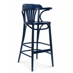 Dřevěný barový stůl s opěrkou a područkami Fameg BST-165 CATA na míru do kuchyně 75 cm