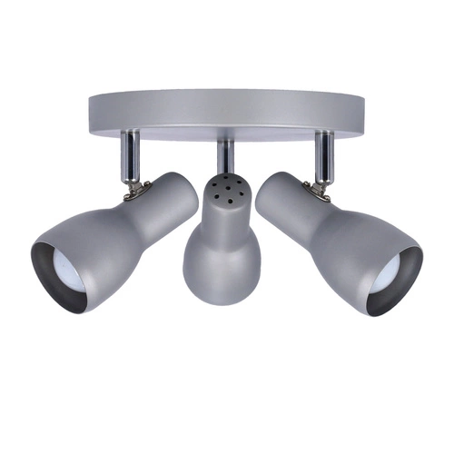 Stropní svítidlo Picardo stříbrné kovové moderní nastavitelné do obývacího pokoje a kuchyně 29 cm