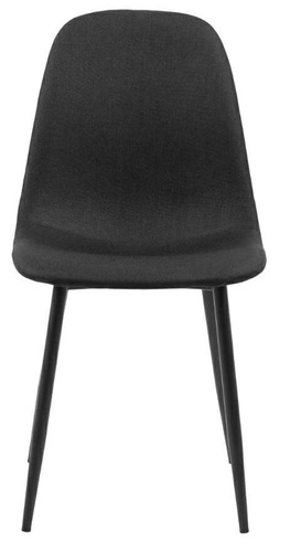 Čalouněná jídelní židle Celia černá moderní skandinávský styl Actona