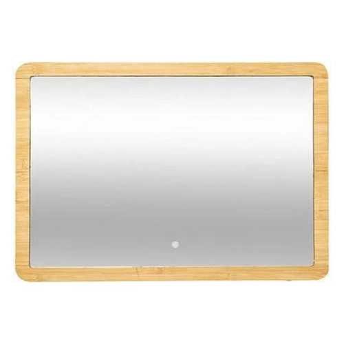 LED bambusové zrcadlo 47x66cm