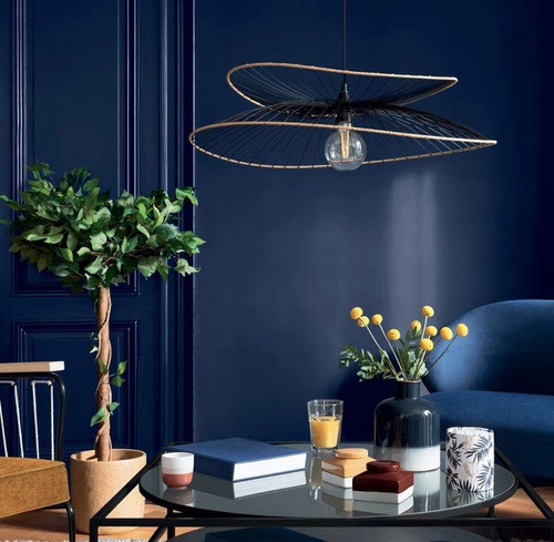 Závěsné svítidlo Alara černé 69,5 cm industriální nastavitelné nad stůl do obýváku Atmosphera