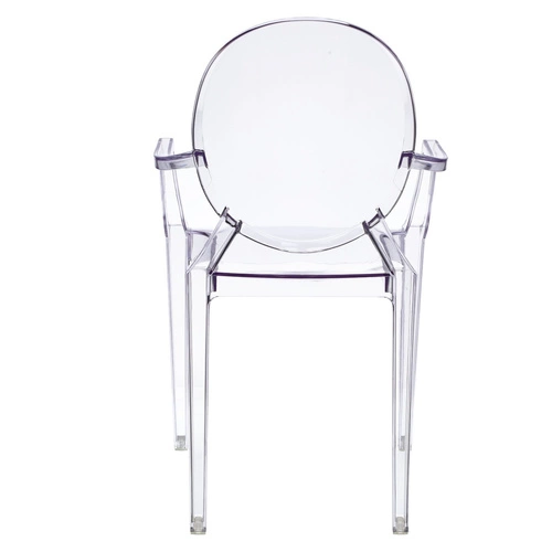 Jídelní židle Royal průhledná inspirovaná Louis Ghost stohovatelná moderní