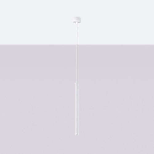 Moderní závěsné svítidlo ARCHE 1 bílé s nastavitelnou výškou nad jídelní stůl do obýváku a kuchyně