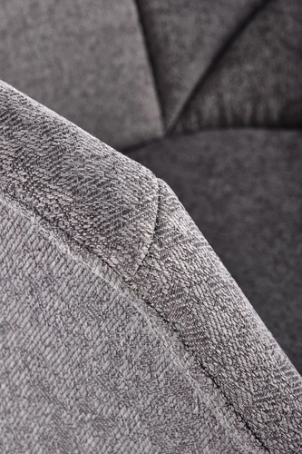 Čalouněná jídelní židle Crush šedá s područkami moderní