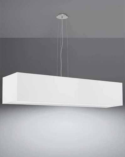 Moderní bílý lustr SANTA 5 světel do obýváku a jídelny 120 cm