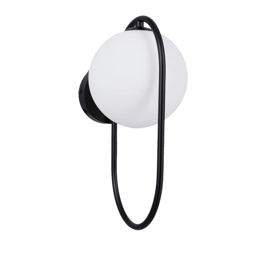 Nástěnné svítidlo Cordel černé moderní skleněné nastavitelné do obýváku a ložnice CANDELLUX