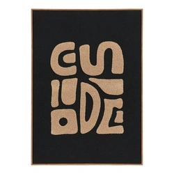 Dekorační obraz Tine boho béžovo‑černý 50x70 cm do obývacího pokoje