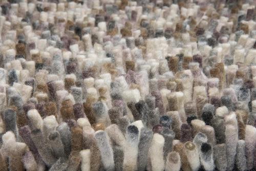 Moderní šedý vlněný koberec shaggy do obývacího pokoje 250x350 Shaggy Rocks Carpets&More