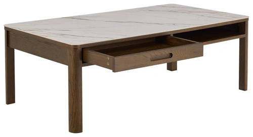 Konferenční stolek Southampton moderní obdélníkový se zásuvkou 130x70