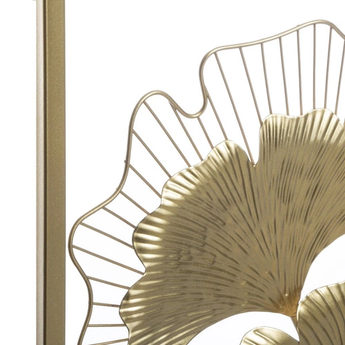 Zlatá nástěnná dekorace Ginko