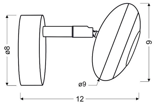 Nástěnné LED svítidlo Skipper chrom moderní nastavitelné do obývacího pokoje a ložnice CANDELLUX