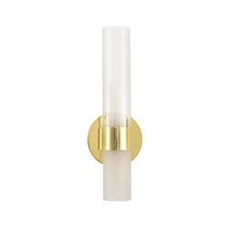 Zlatá nástěnná lampa CANDELA 31 cm